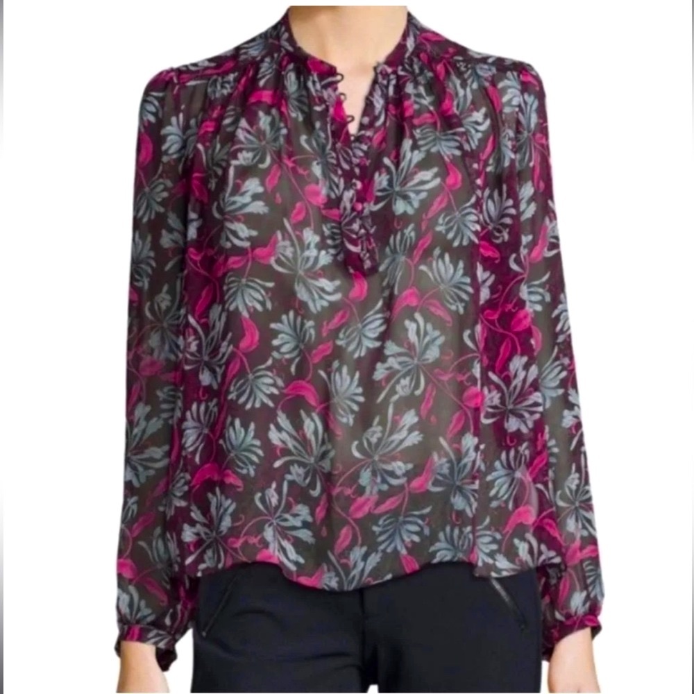 Rebecca Taylor 100% Silk Blouse